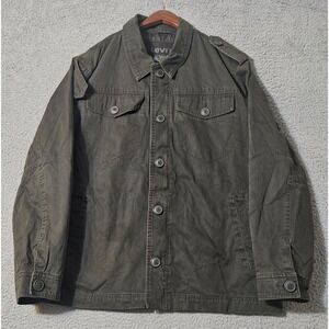 Levi's Field Utility Jacket Mens Size XL Canvas Chore Cargo Brown